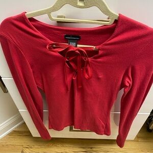 Moda International Y2K Long Sleeve Bra Top